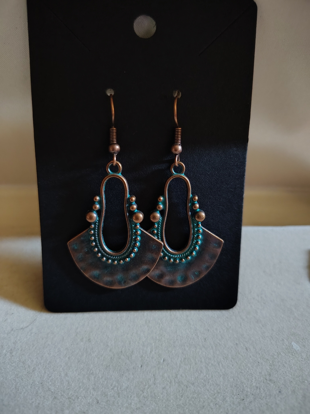 🚨New Vintage Bronze Look Aztec Boho Fan Dangle Earrings 🚨